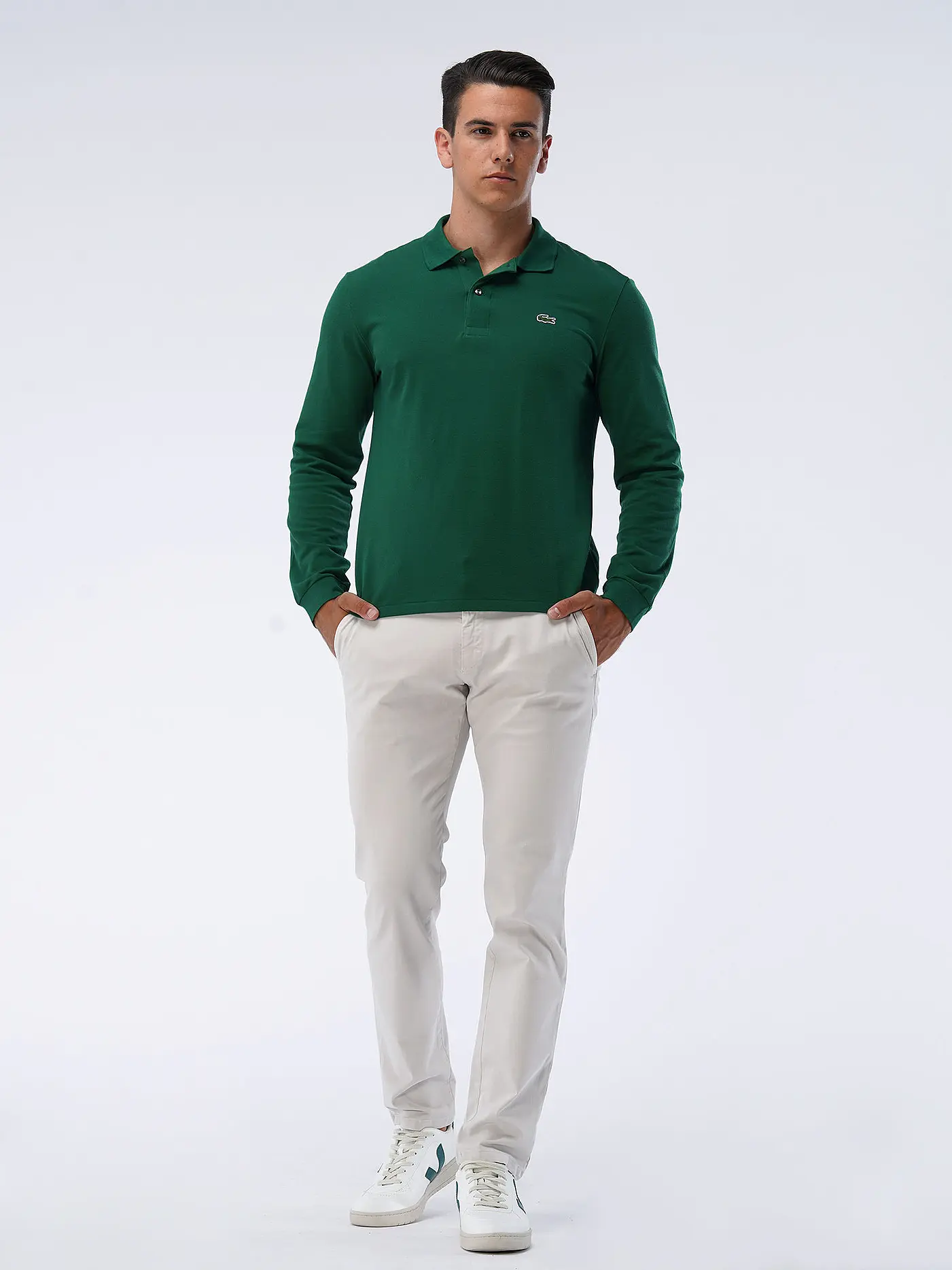 LACOSTE | Poloshirt Classic Fit L1312 | dunkelgrün